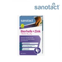 사노탁트 비오라보 비어헤페 + 아연 60 정 맥주효모 (Sanotact Bierhefe Zink) 유럽