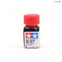 타미야 에나멜도료 X-27 클리어 레드 유광 80027