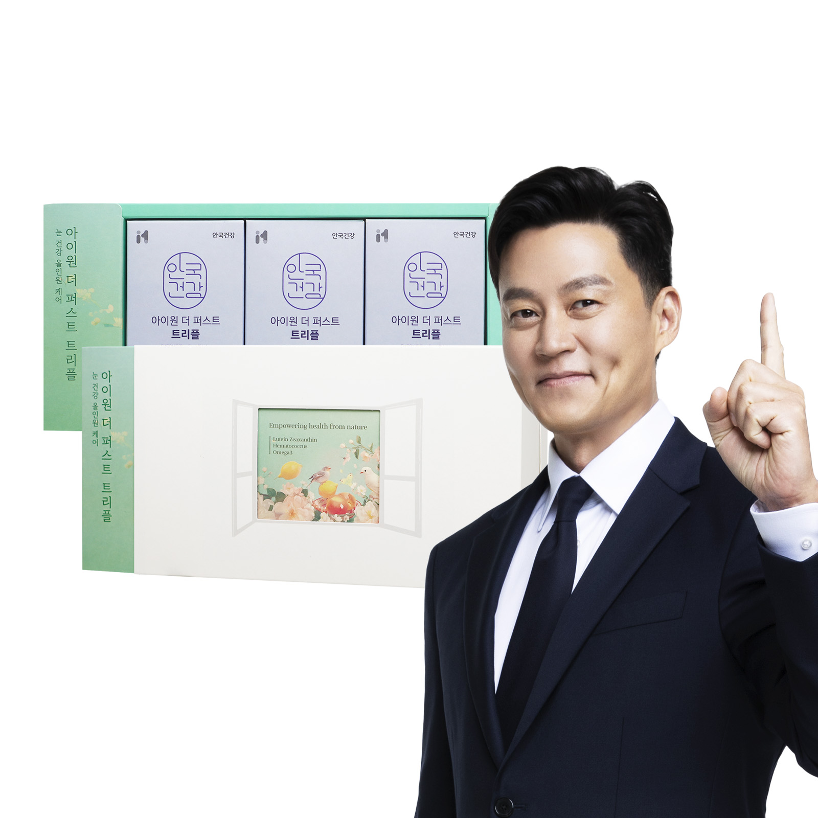 안국건강 아이원 더 <b>퍼스트</b> 트리플 루테인 지아잔틴 오메가3 <b>아스타잔틴</b> 180캡슐, 1개