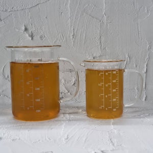 마카 내열유리 계량컵 베이킹 눈금 비커 500ml