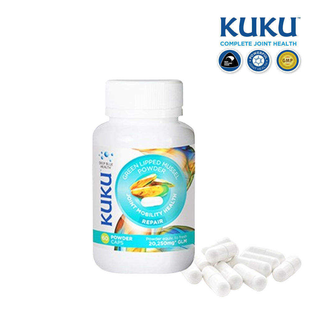 쿠쿠 뉴질랜드 <b>초록입홍합 분말</b> 20250mg 60캡슐 초록잎홍합 추출