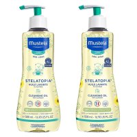 Mustela Stelatopia 무스텔라 클렌징 오일 바디워시 티어프리 무향 500ml 2팩