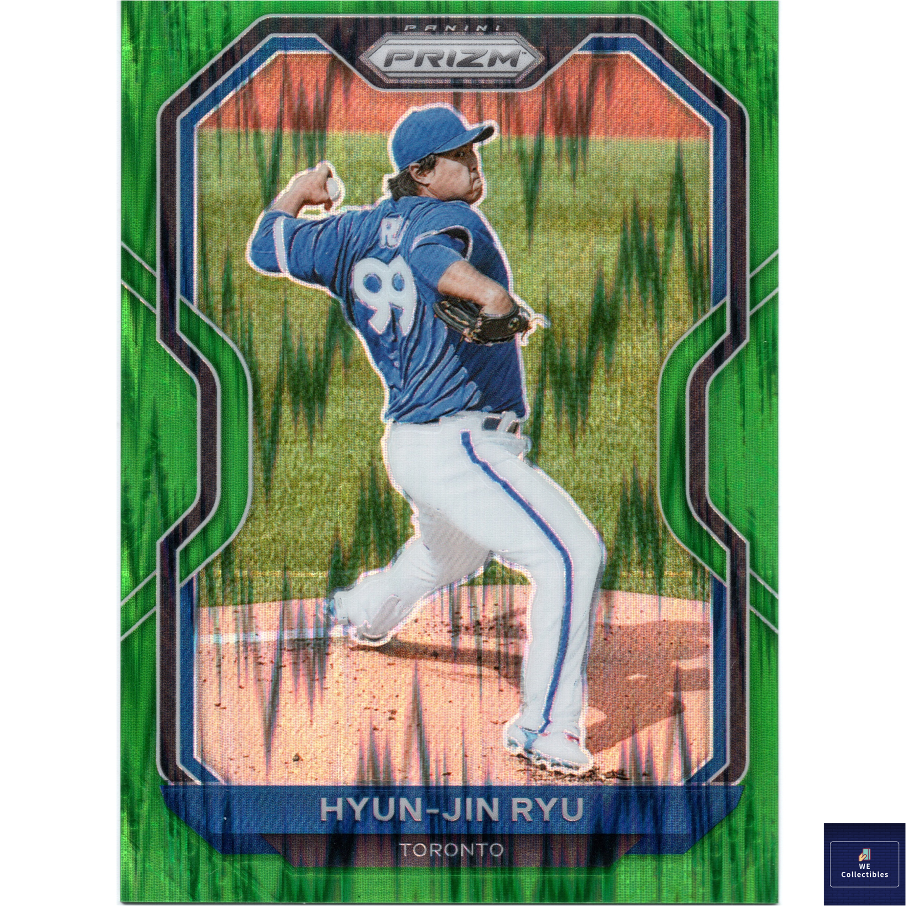 류현진 야구카드 파니니 그린 프리즘 5장 한정 2021 Panini MLB카드 667