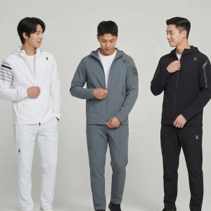 스파이더트레이닝복세트 국내매장판 스파이더츄리닝 후드집업 자켓 팬츠 그레이 블랙