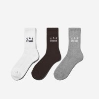 [아이앱스튜디오 양말] 아이앱 스튜디오 삭스 팩 화이트 그레이 브라운 IAB Studio Socks Pack White Grey Brown