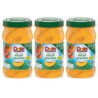 돌 슬라이스 피치 황도 복숭아 100%주스 통조림 23.5oz(665g) 3팩 Dole Yellow Cling Sliced Peaches in 100% Fruit Juice