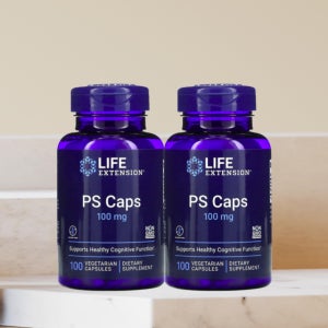 (1+1) 라이프익스텐션 포스파티딜 세린 PS 캡스 100mg 100캡슐 x 2개 PS Caps