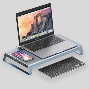 바이링크 2세대 썬더볼트4 USB C타입 아이폰 갤럭시 무선 충전 9in1 맥북 노트북 거치대형 멀티 허브 YHUB-200