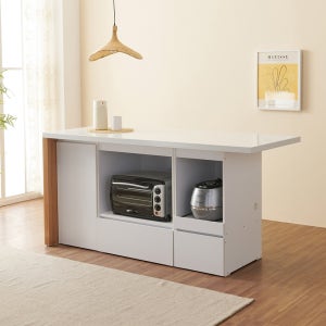 리즈하임 1600 인조대리석 아일랜드 홈바 렌지대 밥솥장 높은 홈바 900 테이블 조리대