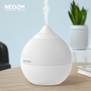 NEO2M 1L 멀티 폴카 물방울 무선 무드등 가습기 HP937