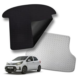 기아 스마트컴팩 올뉴모닝 밴 포함 전세대 미로 고무 방수 차박 트렁크 매트