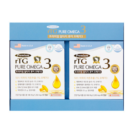 혈행개선 정제어유 <b>알티지</b>오<b>오메가3</b> 저온추출 멸치 퓨어 <b>RTG</b> <b>알티지</b> <b>오메가3</b> 6개월분
