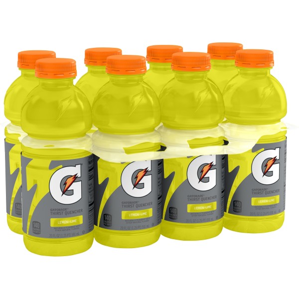 <b>Gatorade</b> Thirst Quencher Sports Drink <b>게토레이</b> 스포츠 음료, 레몬 라임, 591ml X 8병