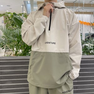 어드벤처 우븐아노락 남자바람막이 반집업아노락