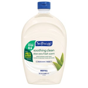 소프트솝 액상 비누 리필 1.47L 알로에 Softsoap Moisturizing Liquid Hand Soap Refill, Soothing Clean