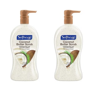 소프트솝 바디워시 946ml 2팩 코코넛 스크럽 펌프 Softsoap Exfoliating Body Wash Pump, Coconut Butter