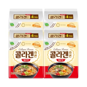 [16개 구매 시+4개 증정] 콜라겐라면 오뚜기 매운맛 120g, 16개