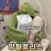 양털후리스 후드 뽀글이자켓 점퍼 오버핏 플리스 후리스코디