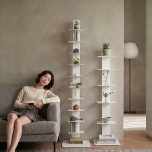 밀라노 북선반 인테리어 책장 책꽂이 수납장 북타워 10단 1500