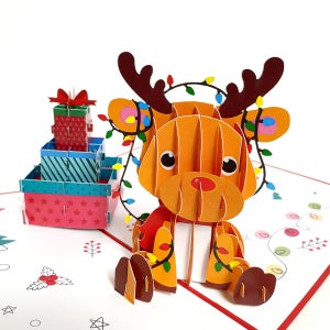 입체카드 사랑스러운 아기 루돌프 크리스마스카드