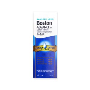 바슈롬 어드밴스 컴포트 포뮬라 보존액 120ml 보스톤 하드렌즈 보존액 렌즈관리용액 단백질제거