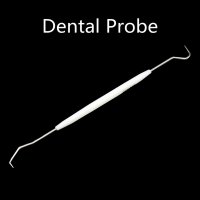 멸균 치과 프로브 플라스틱 손잡이,스테인레스 스틸,더블 후크,치과 탐색기 프로브,일회용 치과 소모품 도구,5 개
