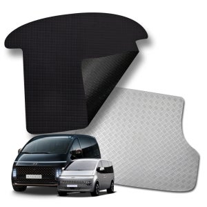 스타리아 카고 3밴 전용 미로 화물칸 적재함 고무 방수 차박 매트