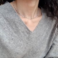 vintage silver pearl necklace / 빈티지 실버 담수진주목걸이