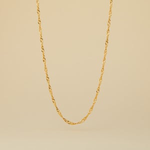 24k 순금 트위스트 체인 목걸이