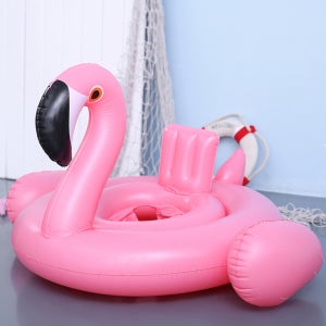 KC인증 플라밍고 보행기 물놀이 튜브 유아 어린이 소형