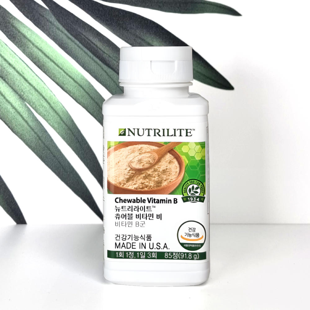 암웨이 츄어블 비타민 비 85정 종합비타민 종합영양제 뉴트리라이트 이스트비