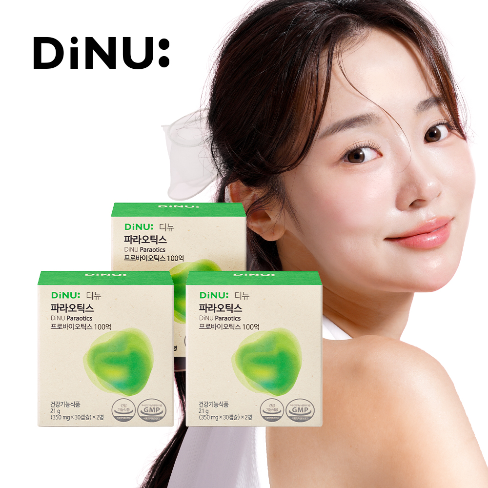 디뉴 <b>파라오틱스</b> 100억 유산균 파라 프로바이오틱스 (350mg x 60캡슐) 3박스