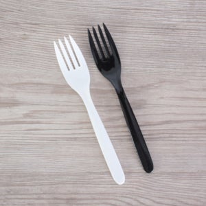 일회용포크 2000개 신형 PP포크 1매포장 흑색 백색 일회용 샐러드 테이크아웃 배달