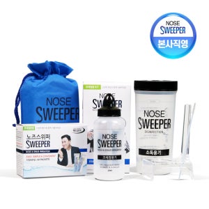 [공식] 노즈스위퍼 코세정세트 (코세정기+분말60포+소독케이스) / 이상민 코세척 생리식염수 코청소
