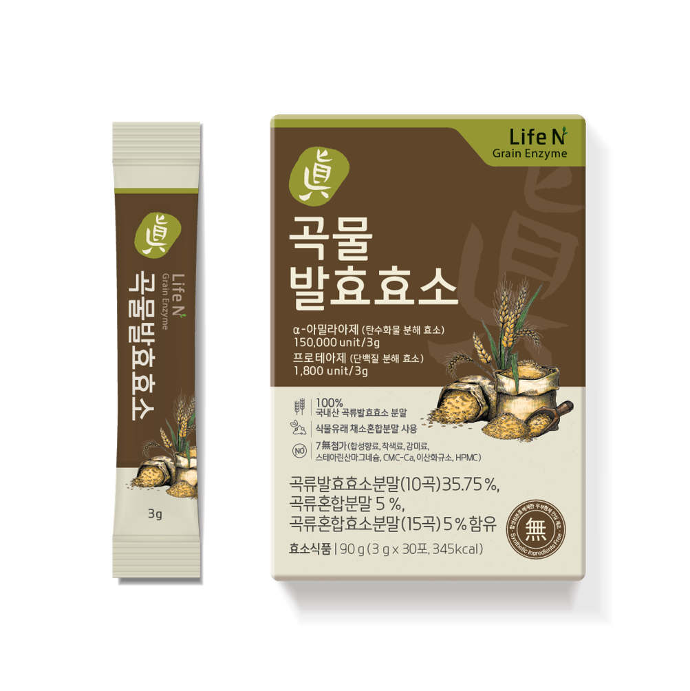 <b>라이프엔</b> 진 곡물발효효소 <b>소화</b>효소 30포