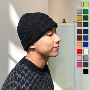 남자비니모자 여자롱비니 겨울 니트비니 대두 빅사이즈