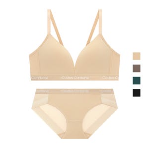 [4Colors] 코데즈 원톤 컴포트 노와이어 햄팬티 세트