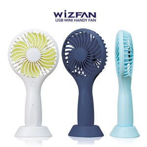 위즈팬 휴대용 미니 선풍기 손풍기 핸디 무선 USB 탁상 캠핑 차박 피크닉 다용도