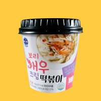 크림 떡볶이 1박스 24개 쌀 컵볶이 맛집 pc방 만화방 캠핑 독서실 간식 업소용 카페