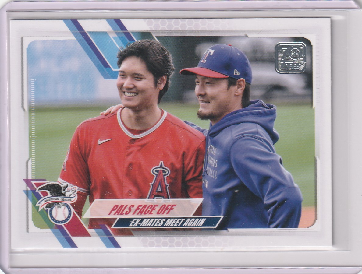 2021 Topps Update 오타니 쇼헤이& 아리하라 코헤이 Pals Face Off US125 MLB 야구 카드
