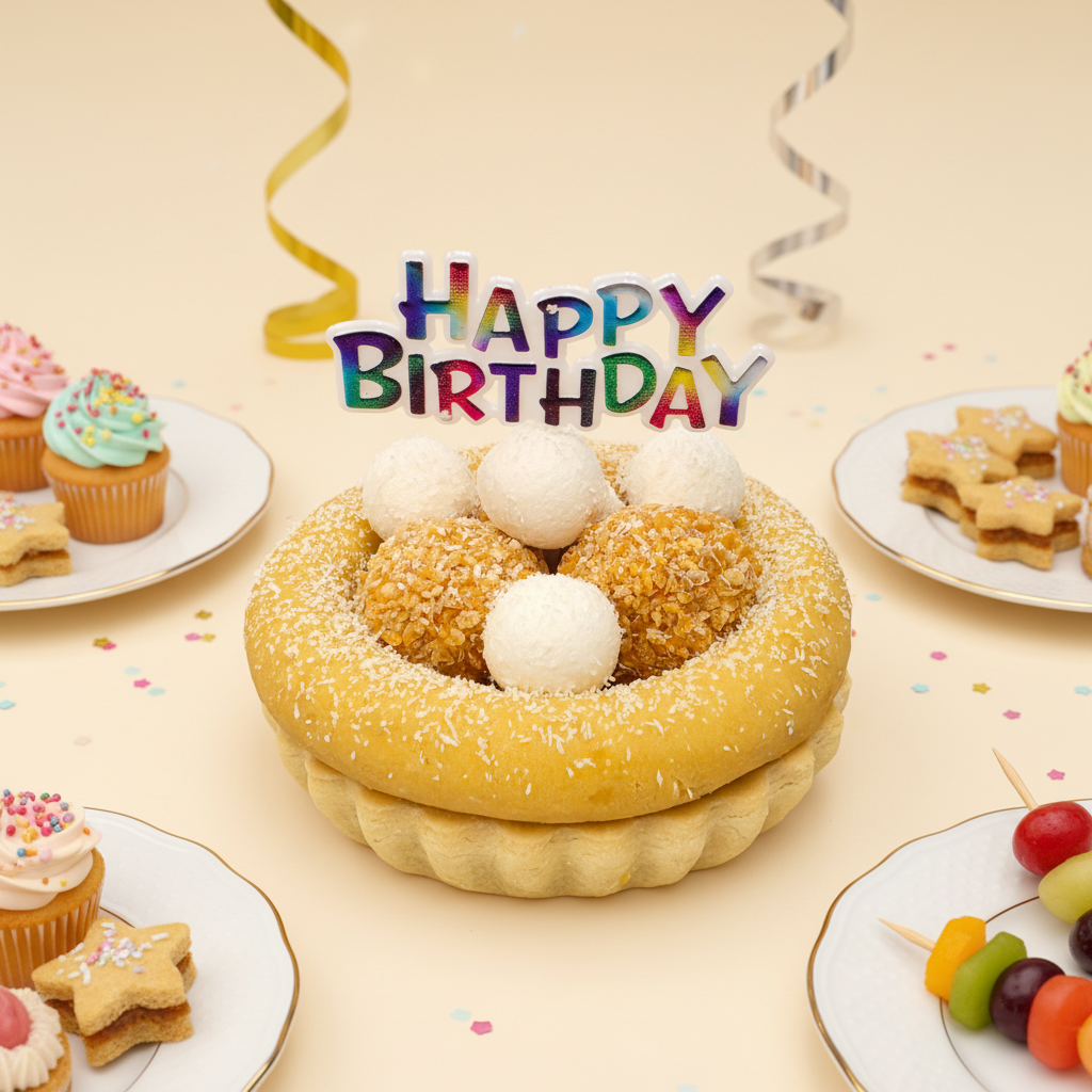 강아지케이크 치킨치즈볼 타르트케이크 강아지케익 독특수제간식 생일파티 해피벌스데이픽 포함