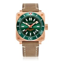 [아쿠아티코 수퍼차져 브론즈] SUPER CHARGER BRONZE GREEN DIAL (GREEN CERAMIC BEZEL) NH35 DATE [미국정품]