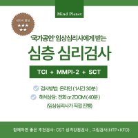 온라인 심층심리검사 MMPI-2, TCI성격기질, SCT문장완성검사 [임상심리사 심리상담포함]