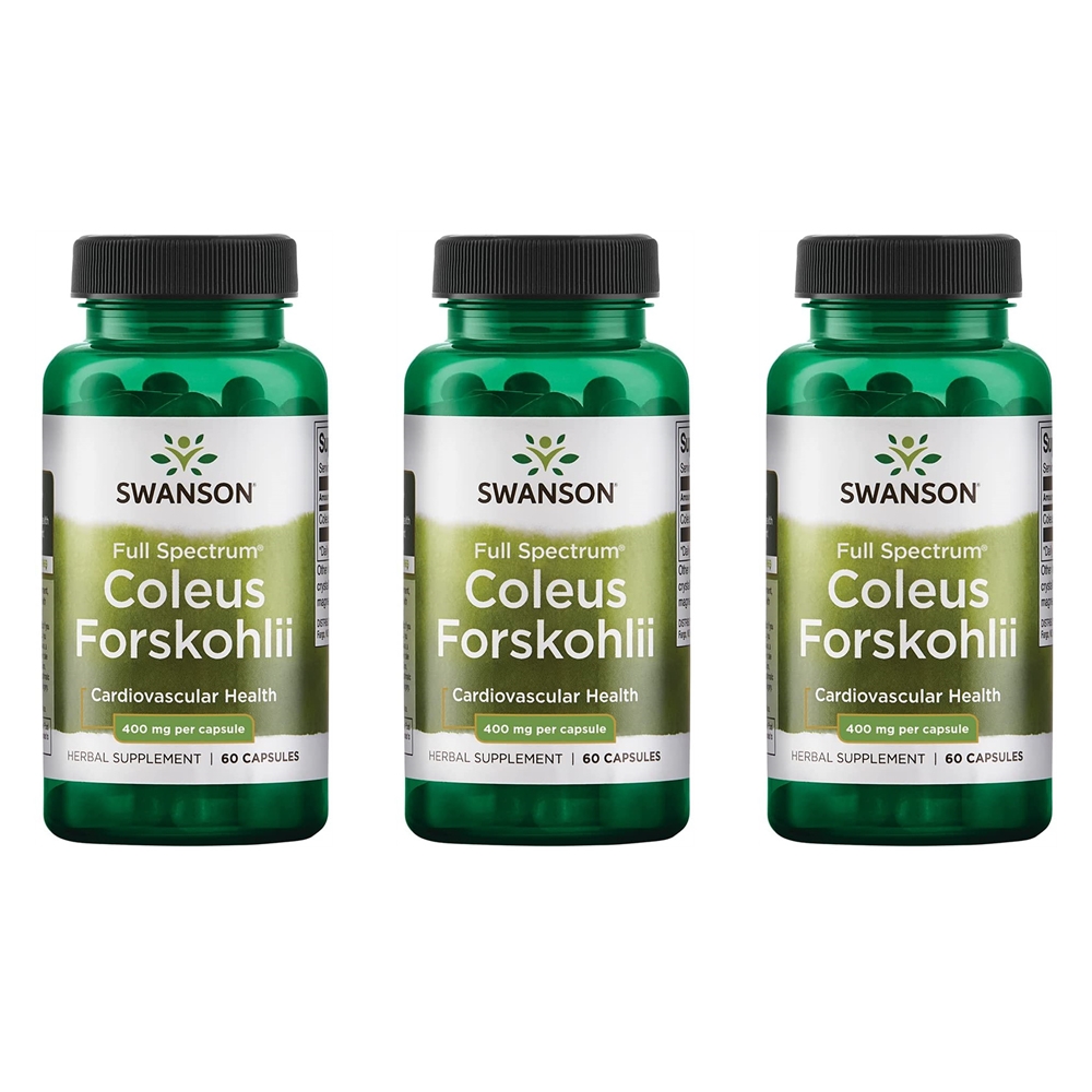 Swanson 스완슨 콜레우스 포스콜리 <b>Coleus Forskohlii</b> 60정 3개
