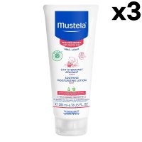 Mustela 무스텔라 수딩 모이스처라이징 로션 200ml 3팩 Soothing