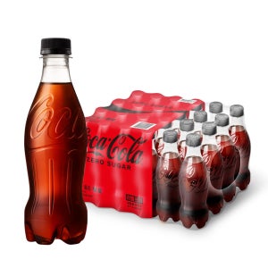(공식) 코카-콜라 제로 라벨프리 PET 370ml 24개