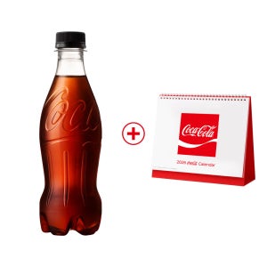 (공식) 코카-콜라 제로 라벨프리 PET 370ml 24개 + 26년 캘린더 (옵션선택)