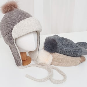 귀마개모자 귀달이 여성 겨울 방한모 군밤모자 리본귀도리 방울모자