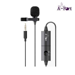 에이포트 AP211 핀마이크 방송용 스마트폰 카메라 녹음용 온라인 강의용 화상회의 유튜브