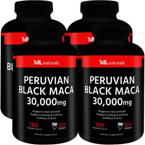 4병 마이라이프 내추럴스 페루비안 블랙마카 30000 mg 180정 미국직배송